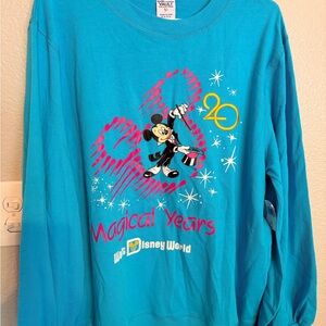 Disney Teal Magical Years Mickey Mouse Sweater